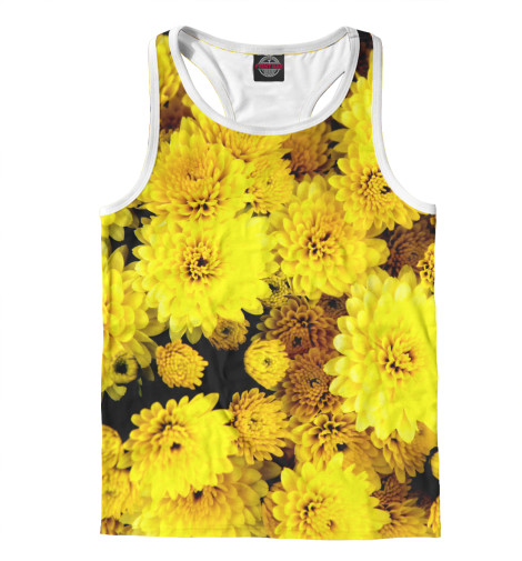 

Майки борцовки Print Bar, Белый, Желтые цветочки