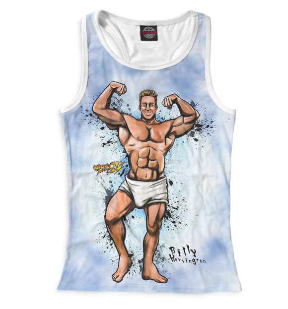 Женская майка-борцовка с изображением Гачимучи цвета Белый