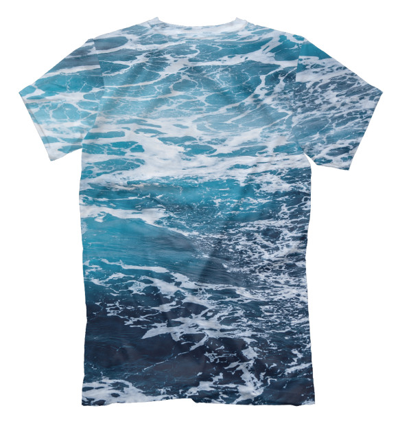 Мужская футболка с изображением Пучина моря цвета Белый