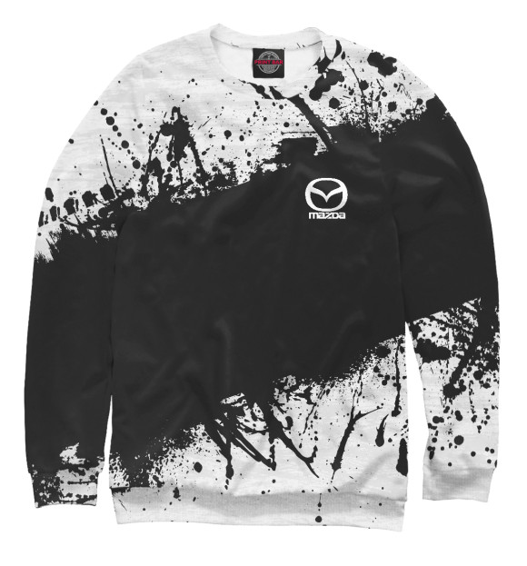 Свитшот для мальчиков с изображением Mazda sport цвета Белый