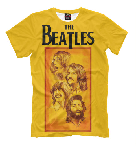 

Футболки Print Bar, Оранжевый, The Beatles