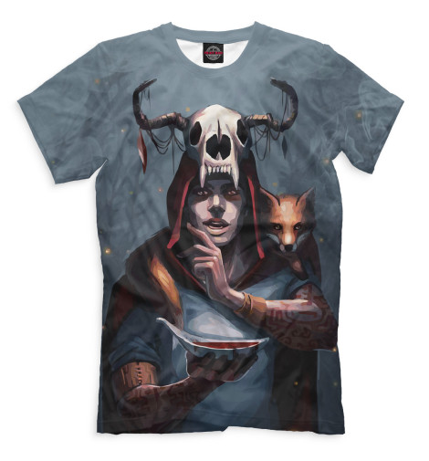 

Футболки Print Bar, Серый, Волчонок