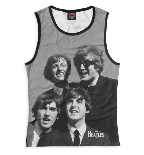 

Майки Print Bar, Белый, The Beatles
