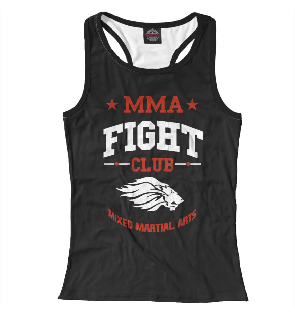 Женская майка-борцовка с изображением MMA Fight Club цвета Белый