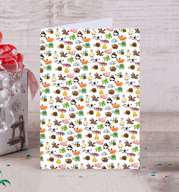 Открытка с изображением Педиатр цвета Белый