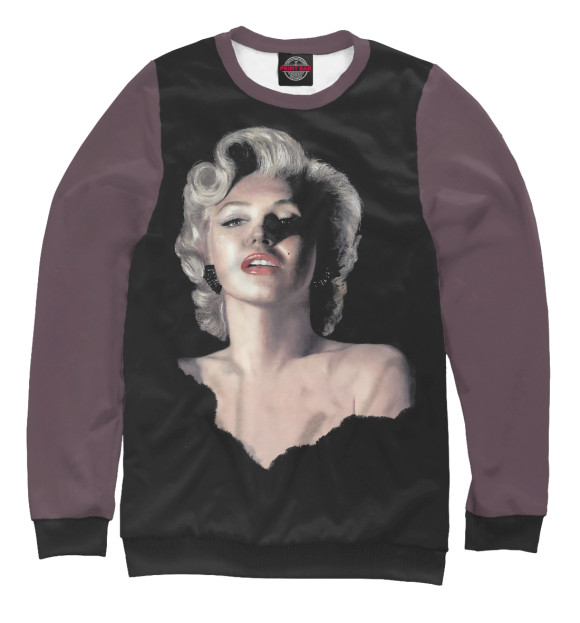 Свитшот для девочек с изображением Luscious Marilyn цвета Белый