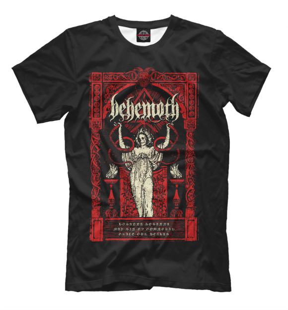 Футболка для мальчиков с изображением Behemoth цвета Черный