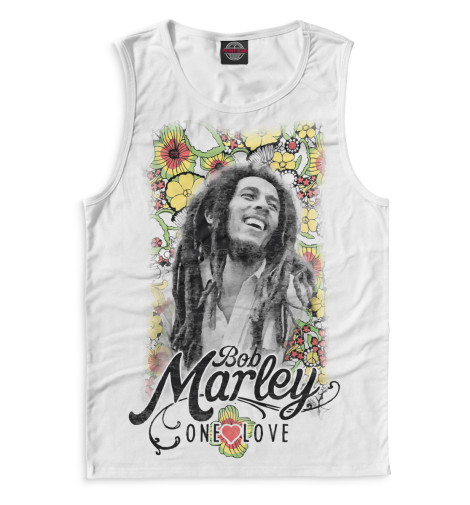 

Майки Print Bar, Белый, Bob Marley