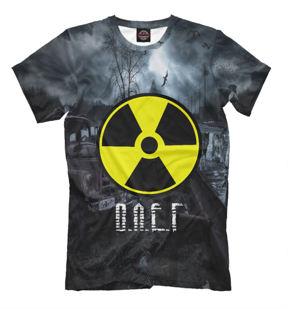 Футболка для мальчиков с изображением S.T.A.L.K.E.R-ОЛЕГ цвета Черный