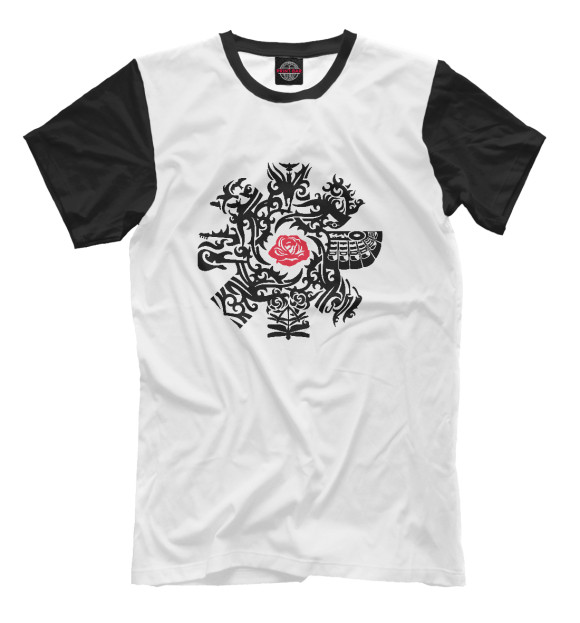 Мужская футболка с изображением Red Hot Chili Peppers цвета Молочно-белый