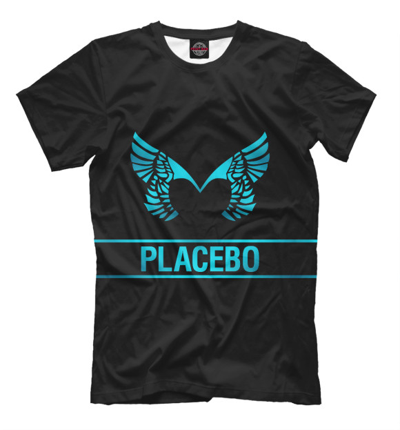 Футболка для мальчиков с изображением Placebo цвета Черный