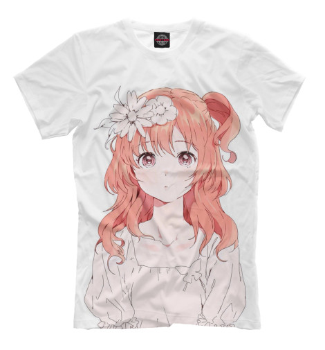 

Футболки Print Bar, Молочно-белый, Рыжая девочка