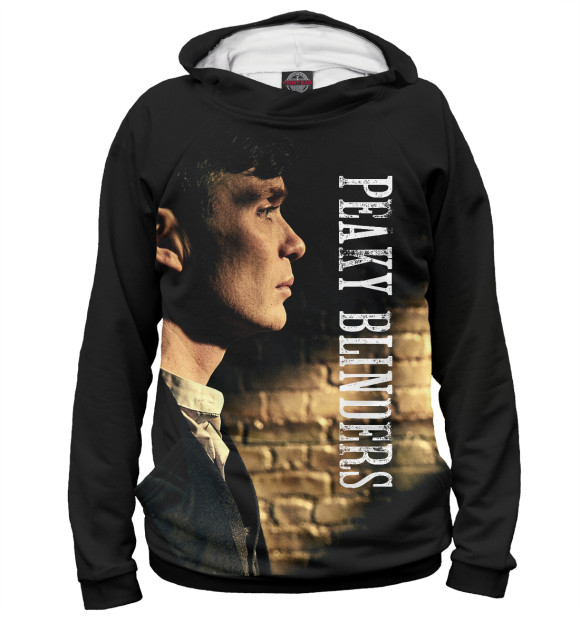 Женское худи с изображением Острые козырьки цвета Белый