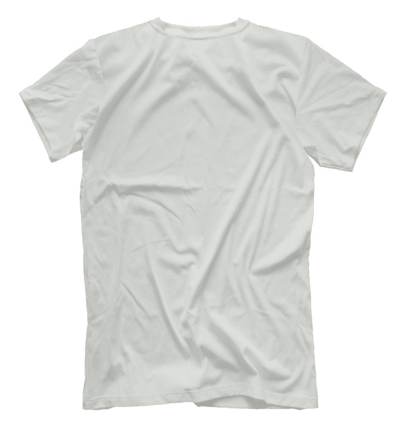 Мужская футболка с изображением Хаски цвета Белый