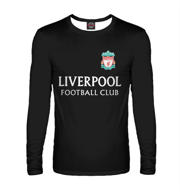 Мужской лонгслив с изображением Liverpool цвета Белый