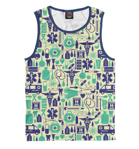 

Майки Print Bar, Белый, Врач