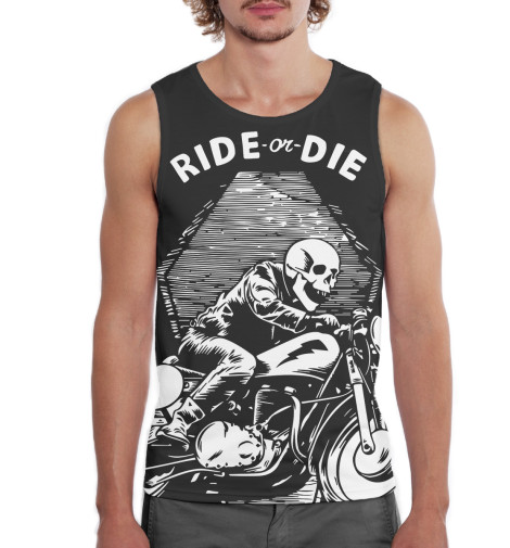 

Майки Print Bar, Белый, Ride or Die