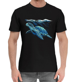 Мужская хлопковая футболка Морская черепаха