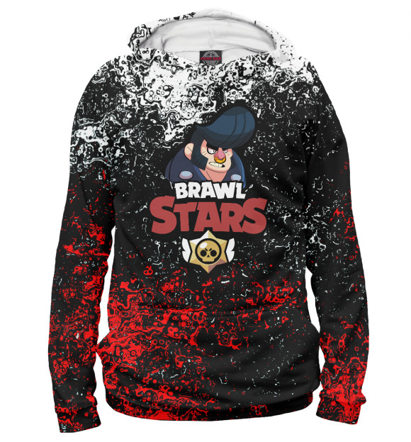 Женское худи с изображением Brawl Stars Bull цвета Белый