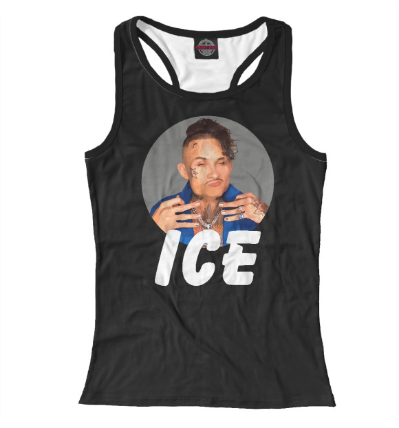 Женская майка-борцовка с изображением Моргенштерн цвета Белый