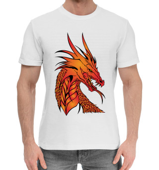 Мужская хлопковая футболка Драконы