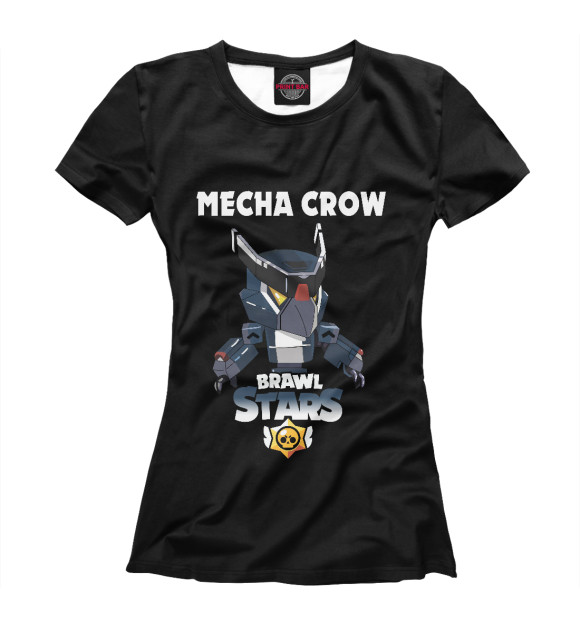 Женская футболка с изображением Brawl Stars CROW цвета Белый