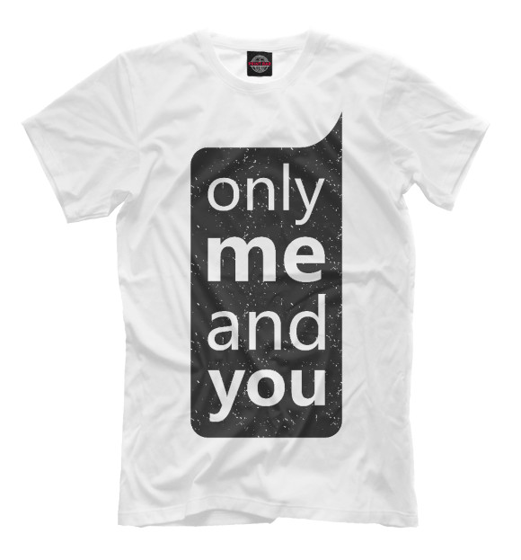 Футболка для мальчиков с изображением Only me and you цвета Белый