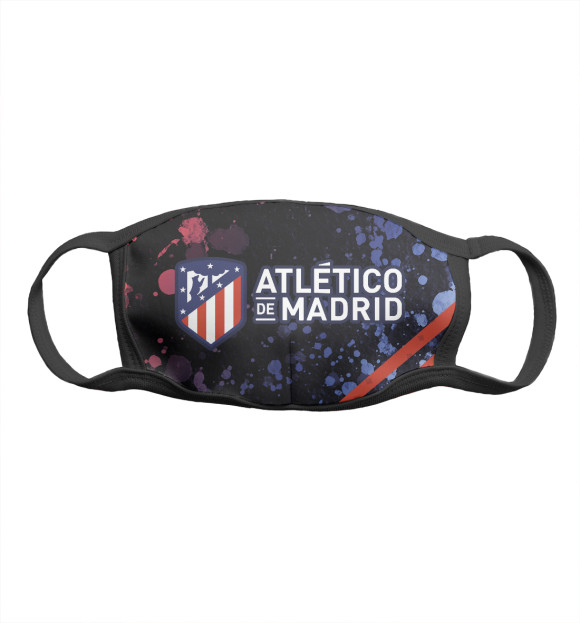 Маска тканевая с изображением Atletico Madrid цвета Белый