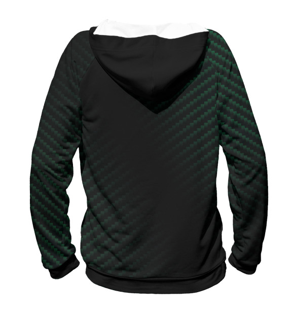 Женское худи с изображением Land Rover / Ленд Ровер цвета Белый