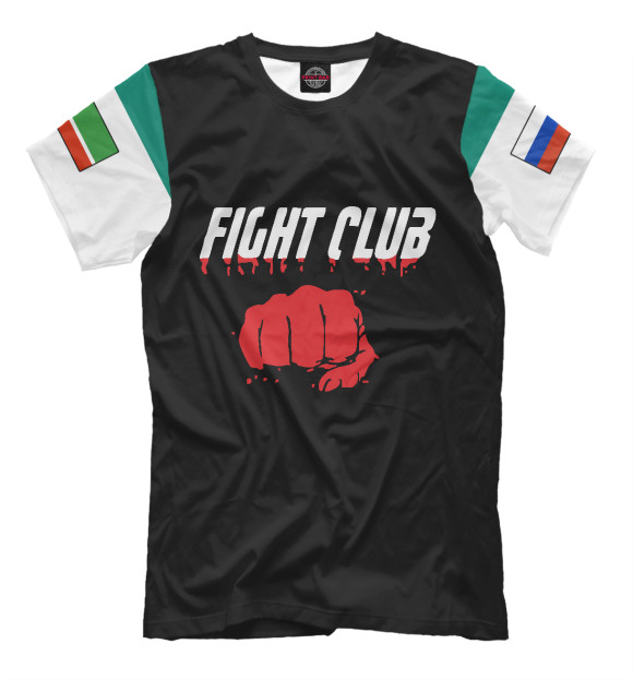 Мужская футболка с изображением Fight club цвета Белый