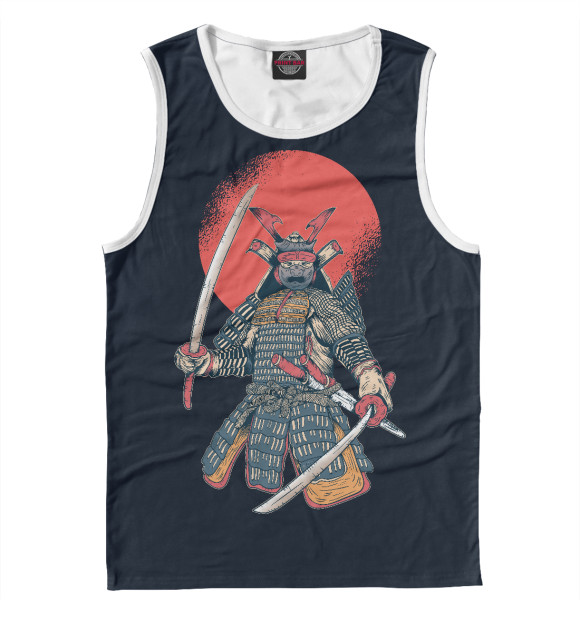 Майка для мальчика с изображением Samurai of Tsushima цвета Белый