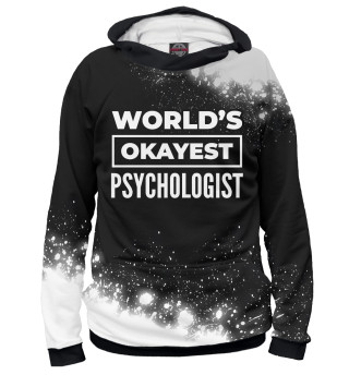Женское худи World's okayest Psychologist (краски)