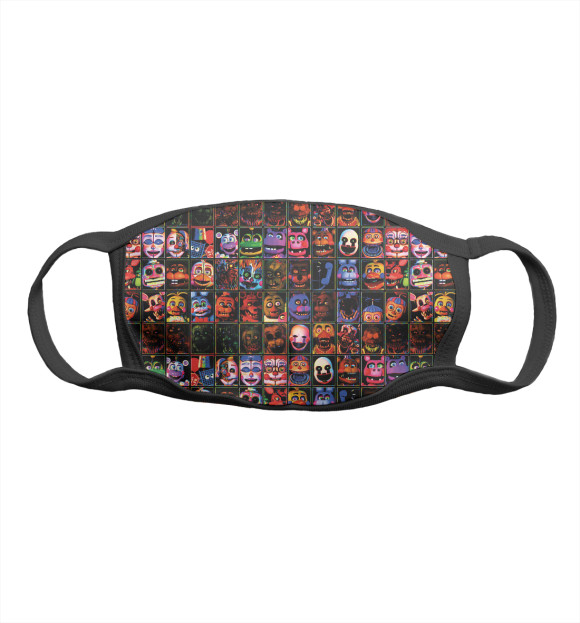 Маска тканевая с изображением Five Nights at Freddy's цвета Белый