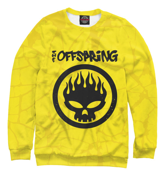Свитшот для девочек с изображением The Offspring цвета Белый