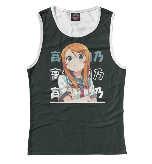Майка для девочки с изображением Кирино.  OreImo цвета Белый