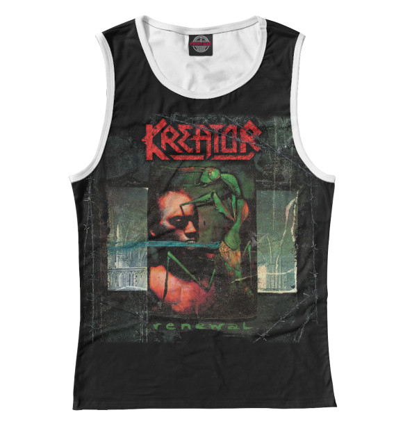 Майка для девочки с изображением Kreator цвета Белый