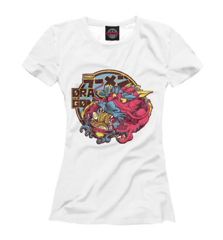 Женская футболка Dragon ramen