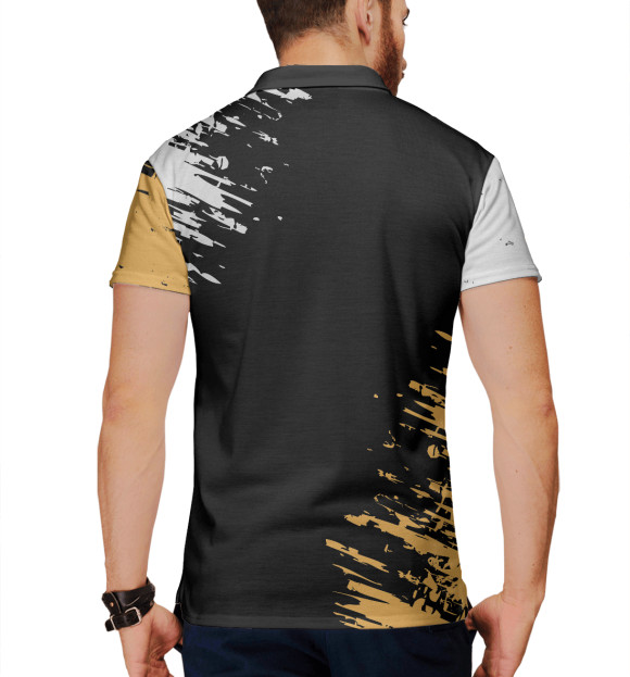 Мужское поло с притом Renault цвета Белый Мужское поло с изображением Renault цвета Белый