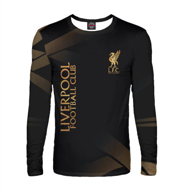 Мужской лонгслив с изображением Liverpool цвета Белый