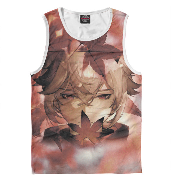 Мужская майка с изображением Кадзуха цвета Белый