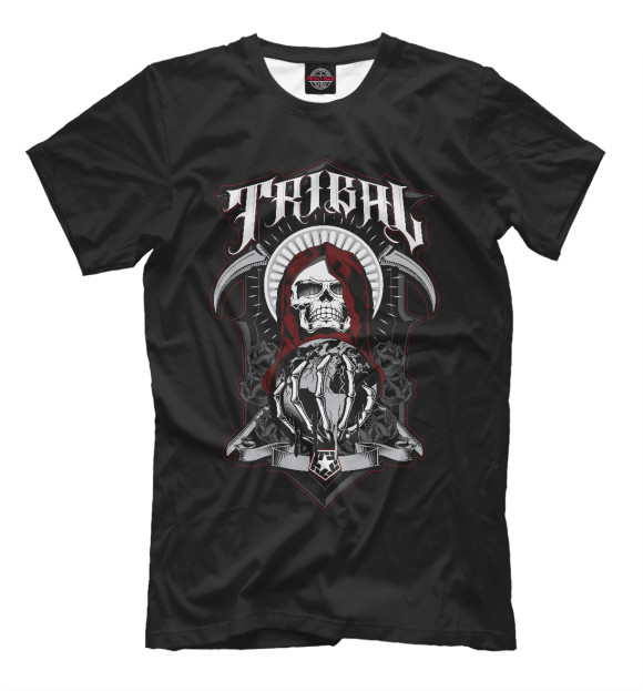 Мужская футболка с изображением Tribal Gear цвета Белый
