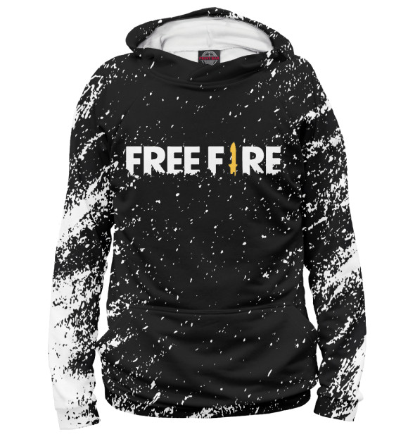 Женское худи с изображением Garena Free Fire цвета Белый