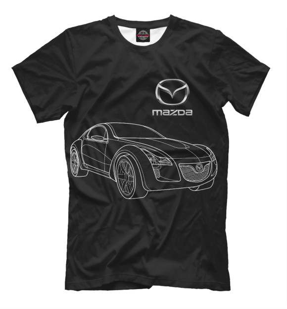 Футболка для мальчиков с изображением Mazda / Мазда цвета Белый