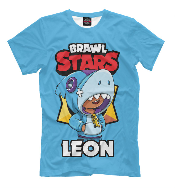 Мужская футболка с изображением Brawl stars цвета Белый