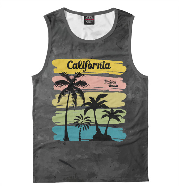 Майка для мальчика с изображением Colifornia цвета Белый