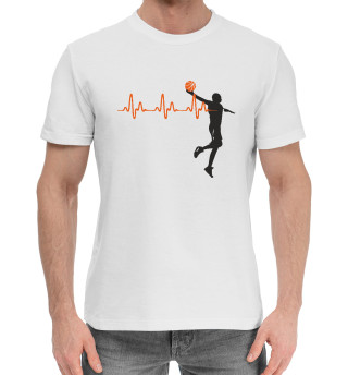 Хлопковая футболка для мальчиков Баскетбольный пульс