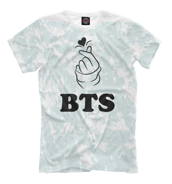 Футболка для мальчиков с изображением BTS цвета Белый