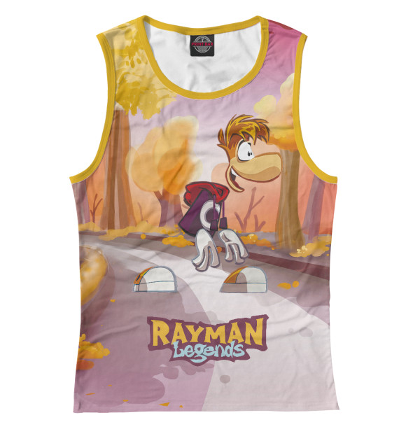Майка для девочки с изображением Rayman Legends цвета Белый