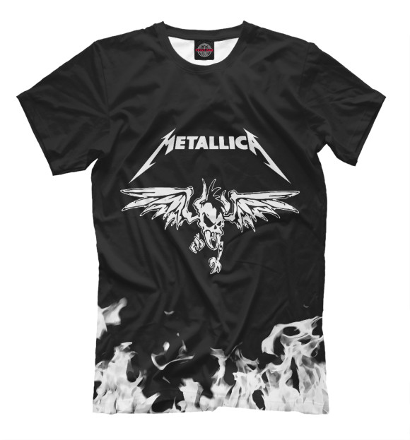 Футболка для мальчиков с изображением Metallica цвета Белый