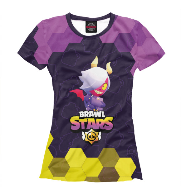 Футболка для девочек с изображением Brawl Stars Trixie Colette цвета Белый